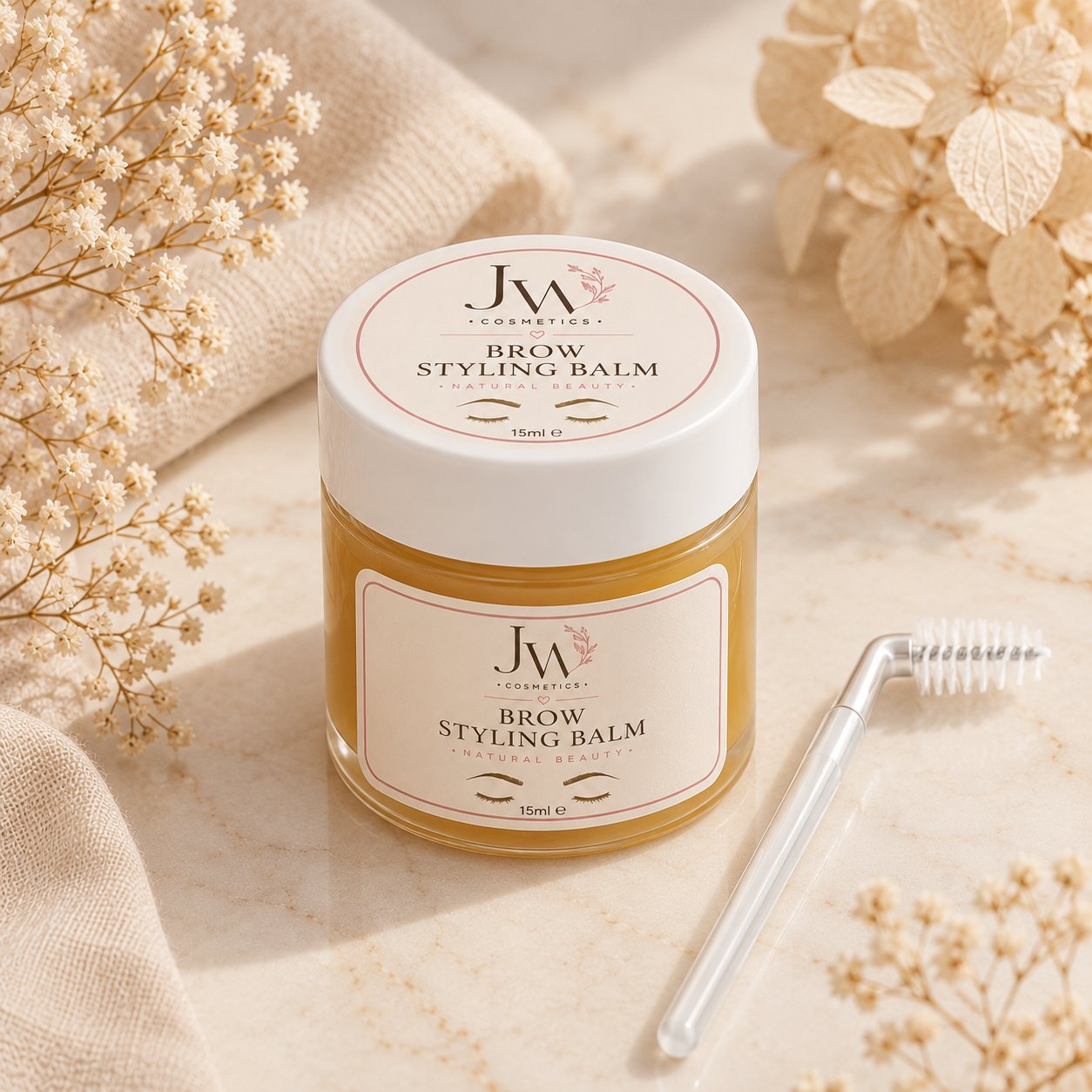 JW Cosmetics Brow Styling Balm – Natural Brow Sculpt 30ml