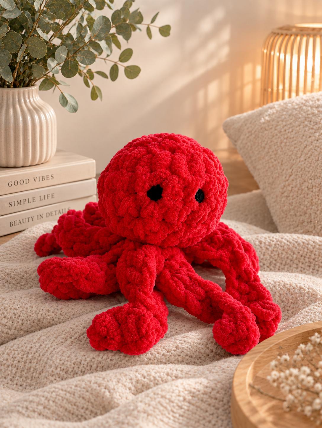 Handmade Knitted Octopus - Choose Your Color