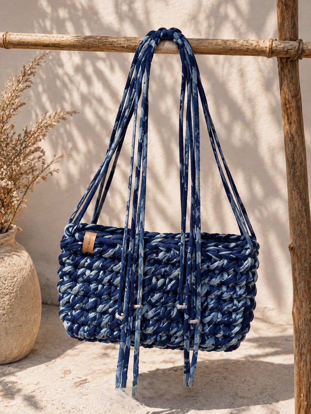Knitted Bags with Adjustable Strap
